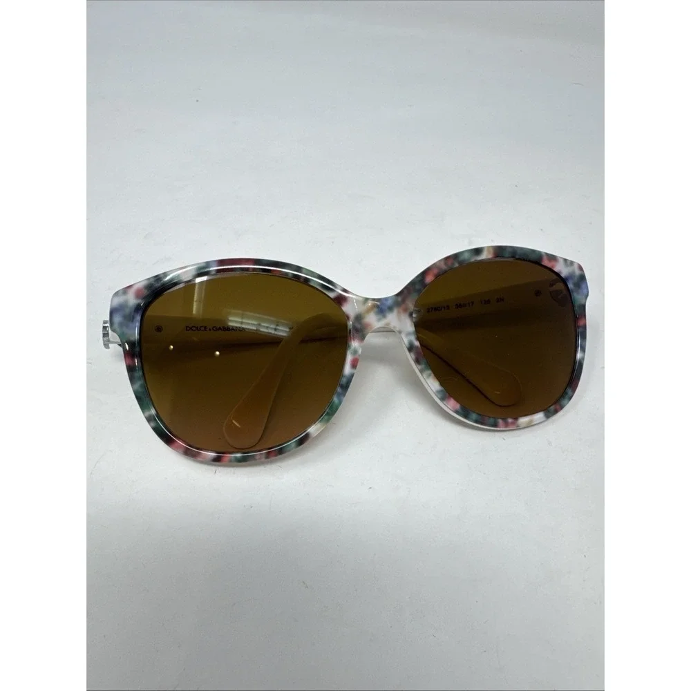 DOLCE & GABBANA 4162P 2780/13 Floral White 56-17-135 2N Cat‎ Eye Frames Only